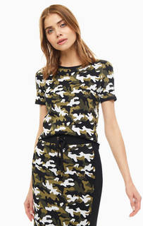 Джемпер из вискозы камуфляжной расцветки Michael Michael Kors