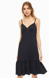 Однотонное платье-сарафан с воланом Michael Michael Kors