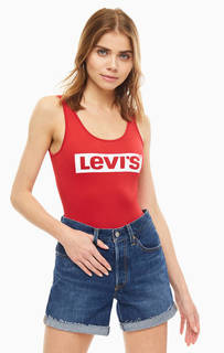 Красный топ-боди с принтом Levis®