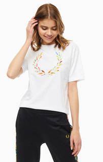 Футболка из хлопка с логотипом бренда Fred Perry