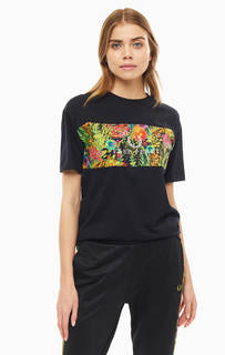 Футболка из хлопка с яркой вставкой Fred Perry