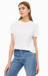 Белая базовая футболка из хлопка Mavi