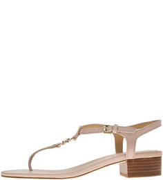 Кожаные сандалии розового цвета Cayla Michael Michael Kors