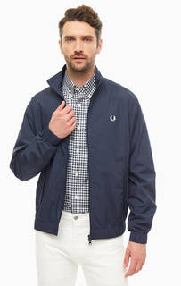 Легкая куртка из хлопка синего цвета Fred Perry