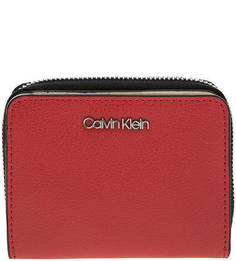 Красный кошелек с двумя отделами для купюр Calvin Klein Jeans