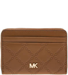 Кожаная визитница с тиснением Money Pieces Michael Michael Kors