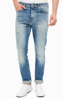 Джинсы с низкой посадкой и заломами CKJ 026 Calvin Klein Jeans