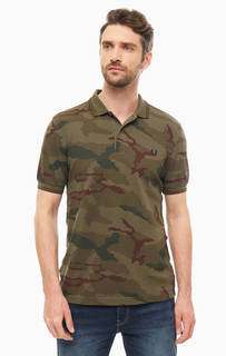 Футболка поло с камуфляжным принтом Fred Perry