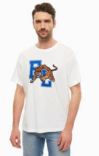 Хлопковая футболка с контрастным принтом Levis®