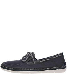 Синие текстильные топсайдеры с вкладной стелькой Clarks