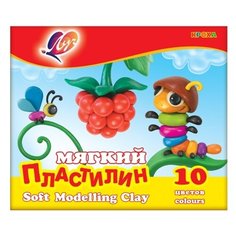 Пластилин Луч Кроха 10 цветов
