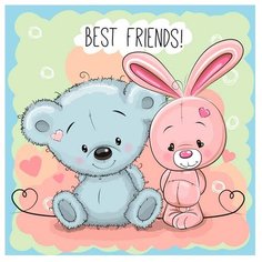 Картина Ekoramka Мишка зайка