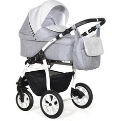 Коляска 2 в 1 Indigo CHARLOTTE 18 Ch 34 (серый+св.серый)