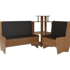 Кухонный угол Атлант Тэссера punto - коричневый/вишня оксфорд Atlant