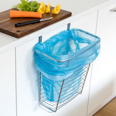 Корзина Tatkraft TOP навесная, подходит для мусорных мешков, 10 л, 17,8x31,1x35,6 см, на стандартную дверь шкафчика, 20 мм