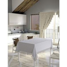 Скатерть Do and Co КДК 160х220 с гипюром (8082 белый)