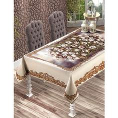 Скатерть Do and Co гобелен жаккард пано Tulip Lux 160х220 (8633)