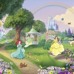 Фотообои Komar Disney Принцессы с радугой 368х254 см бумажные (8-449)