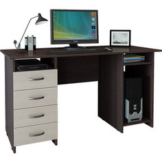 Стол письменный Мастер Милан-6 венге-дуб молочный МСТ-СДМ-06-ВД-16