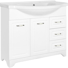 Тумба с раковиной Style line Олеандр-2 100 белая (2000949070544, 1WH110255)