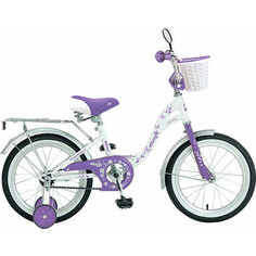 Велосипед 2-х колесный NOVATRACK 14 BUTTERFLY белый-фиолетовый 147BUTTERFLY.WVL9