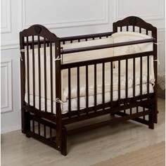 Кроватка Incanto Pali продольный маятник темный KR-0007/2