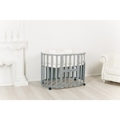Кроватка трансформер Incanto Uoma Da Vinci 10 в 1 серый элит KR-0026/5