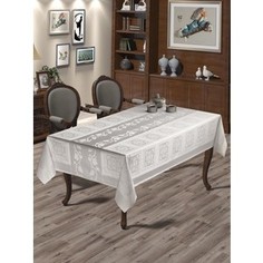 Скатерть Do and Co Cazibe 160x220 броде жаккард (9767 белый)