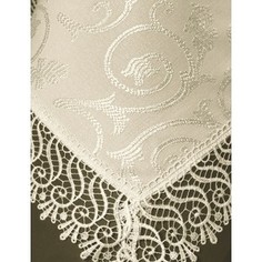 Скатерть Karna с гипюром KDK 160X220 пряумогольная (3143/CHAR005)