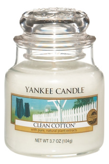 Свеча маленькая Чистый хлопок YANKEE CANDLE