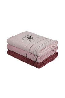 Bath Towel Set, 3 Pieces Beverly Hills Polo Club