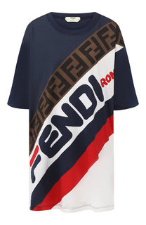 Хлопковая футболка Fendi