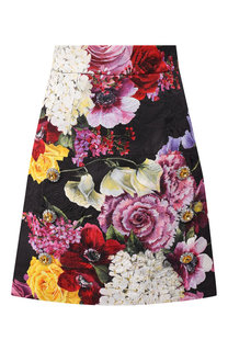 Юбка из смеси хлопка и вискозы Dolce & Gabbana