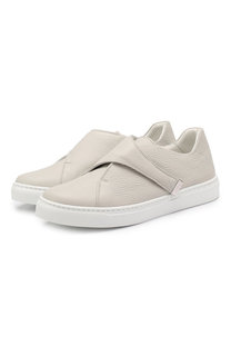 Кожаные кеды Kiton