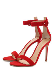Замшевые босоножки Portofino Gianvito Rossi
