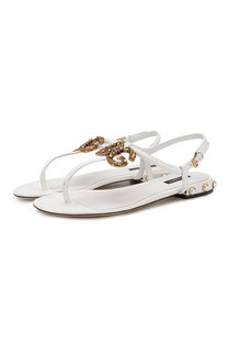 Кожаные сандалии DG Amore Dolce & Gabbana