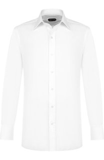 Хлопковая сорочка с итальянским воротником Tom Ford