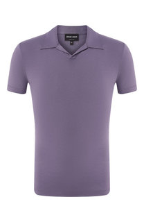 Поло из вискозы Giorgio Armani