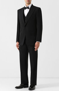 Шерстяной смокинг с остроконечными лацканами Tom Ford