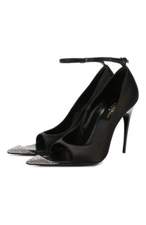 Туфли Palace из сатина Saint Laurent