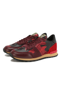 Комбинированные кроссовки Valentino Garavani Rockrunner Camouflage Valentino