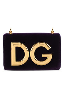 Сумка DG Girls из бархата Dolce & Gabbana