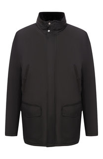 Утепленная куртка на молнии с капюшоном Andrea Campagna