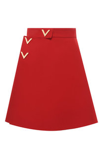 Юбка из смеси шерсти и шелка Valentino