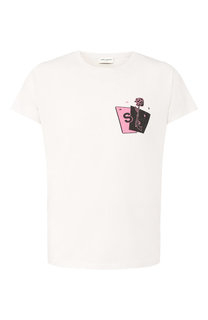 Хлопковая футболка Saint Laurent