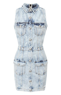 Джинсовое платье Balmain