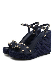 Кожаные босоножки Valentino Garavani Rockstud Torchon Valentino