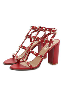 Кожаные босоножки Valentino Garavani Rockstud Valentino