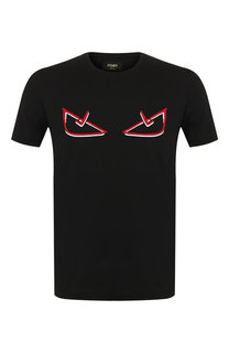 Хлопковая футболка Fendi