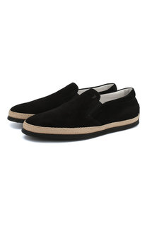 Замшевые слипоны Gomma Rafia Tod’s Tods